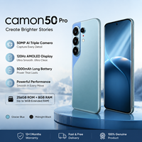 Camon 50 Pro 5G Desbloqueado, Pantalla Curva de 6.7 Pulgadas, 144Hz, Cámara de 50MP, Doble SIM, 256GB ROM, Gran Venta en África