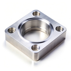 Composant de fraisage en acier inoxydable usiné CNC, finition brossée, pièce métallique de précision pour assemblage mécanique - Product Image 1