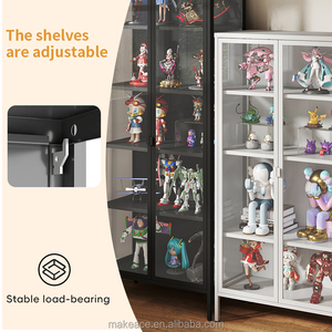 Nouvelle conception 2025 – Vitrine de <span class=keywords><strong>rangement</strong></span> moderne, écologique, étanche, transparente, à double porte en verre, pour figurines - Product Image 4