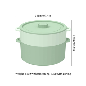 2025 nouveautés <span class=keywords><strong>micro</strong></span>-ondes <span class=keywords><strong>Silicone</strong></span> alimentaire vapeur cuiseur vapeur Pot <span class=keywords><strong>Silicone</strong></span> Pot vapeur bol - Product Image 6