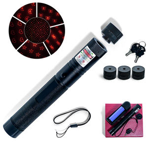 <span class=keywords><strong>Puntero</strong></span> Láser Rojo Profesional Portátil con Función de Bloqueo de Seguridad |   Dispositivo Móvil de 650nm con Cargador Triple - Product Image 1