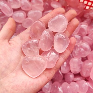 Cuarzo Rosa Natural de Alta Calidad Pulido a Mano en Forma de Corazón para Decoración del Hogar y Coleccionismo al por Mayor - Product Image 1