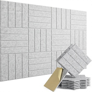 <span class=keywords><strong>Paneles</strong></span> de Espuma Acústica Autoadhesivos de Poliéster de Alta Densidad <span class=keywords><strong>para</strong></span> Estudio de Grabación y Sala de Cine en Casa - Product Image 1