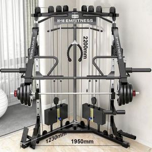 Machine Smith multifonctionnelle portable en ABS de haute qualité, durable, pour la musculation, avec demi-rack de squat en acier, équipement de fitness USA - Product Image 6