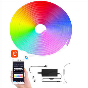 Tuya Wifi Control remoto Smart RGBIC Dream Color Flex Silicone Led Neon Light Strip para boda Tv Background Work con Alexa - Product Image 1