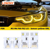 Modules de puces LED Liwiny pour M3 M4 CSL Série 4 Golden Eye LED F80 F82 F83 LCI Feux de jour jaunes