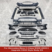Kit de conversion de pare-chocs avant et arrière style 63 63S pour Mercedes Benz Classe C W206 2022+ - Vente en gros