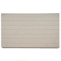 Panneau mural en sandwich léger ignifuge en matériau métallique décoratif Pu Eps Faom Core, nombreux styles de briques pour la maison
