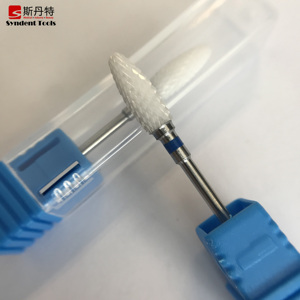 Gute Qualität 3/32 "Acryl Entfernen Sie <span class=keywords><strong>Bullet</strong></span> Flame Electric Ceramic Nail Drill Bits - Product Image 6