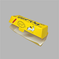 Boîte en papier jetable écologique pour Hot Dog, impression personnalisée de Logo, plateau en papier Kraft, plateau en carton pour pommes de terre et Chips