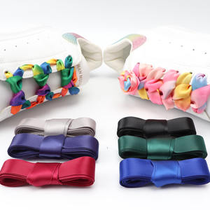 <span class=keywords><strong>Lacets</strong></span> de chaussures <span class=keywords><strong>plats</strong></span> en satin de soie de 2 <span class=keywords><strong>cm</strong></span> de large, 1 paire de <span class=keywords><strong>lacets</strong></span> <span class=keywords><strong>plats</strong></span> de chaussures de sport pour bottes de femmes, baskets, <span class=keywords><strong>lacets</strong></span> de chaussures de course - Product Image 5