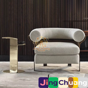 จิงชวง โซฟาสไตล์มินิมอลอิตาลี สำหรับตกแต่งห้องนั่งเล่น ระเบียง เฟอร์นิเจอร์ดีไซน์เนอร์ โรงแรม คลับ สำนักงาน เก้าอี้พักผ่อน - Product Image 1