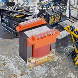 220V ~ 12V 단상 완전 구리 절연 변압기 50kva 정격 용량 (24v 출력 전원 승압기 포함) - Product Image 2