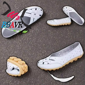 Xym 2025 Mocasines de mujer cerrados con lazo, ligeros de verano, con diseño hueco, estilo europeo americano, tallas grandes, comercio exterior - Product Image 4