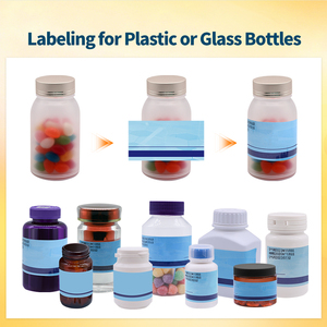 Étiqueteuse haute vitesse, applicateur d'étiquettes adhésives, machine d'étiquetage pour bouteilles rondes en verre et en plastique - Product Image 2