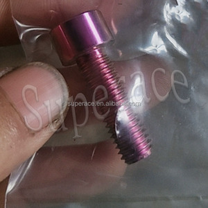 Nouveau boulon à six pans creux Superace Titanium GR5 M3-M20, vis arc-en-ciel bleu brûlé noir or pour moto et vélo - Product Image 5