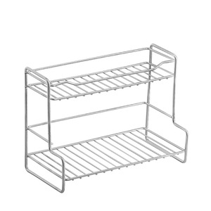 Ripai Stainless Steel <b>Storage</b> Rack 27.5x13x20cm Two Tier Multi Function For Bathroom <b>Kitchen</b> Sink Toiletries Condiments - Product Image 4