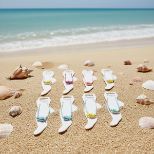 Tobilleras de Moda con Cuentas de Cerámica Coloridas en Forma de Pez, 2 por Color, Paquete de 600 Piezas - Product Image 2