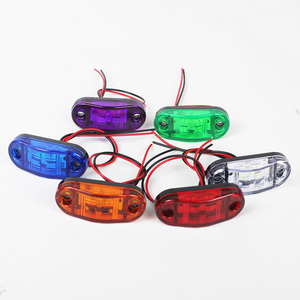 Luz LED Compacta para Camiones, Luz Lateral de Señalización, Multicolor, 2 LED, 12-24V, Luz Lateral de Advertencia de Tráfico - Product Image 1