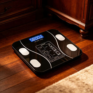 Báscula Inteligente Inalámbrica con APP, Báscula <span class=keywords><strong>de</strong></span> Baño para Medir <span class=keywords><strong>Grasa</strong></span> Corporal, Báscula Electrónica para Uso en Hoteles y Hogares - Product Image 1