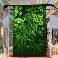 Panneau mural vert artificiel sur mesure, plantes artificielles, aménagement paysager pour projets intérieurs et extérieurs, vente en gros
