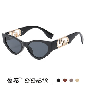 แว่นกันแดดทรงแคทอาย ยี่ห้อ Yingtai กรอบพลาสติกสีดำ ป้องกันรังสียูวี 400 สำหรับทุกเพศ - Product Image 5