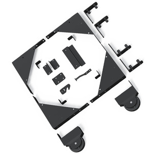 Kit de Herrajes para Puerta Corredera, Soportes de Esquina de Aluminio, Rodillos de 1.5-2 Pulgadas, Anti-Deformación - Product Image 3