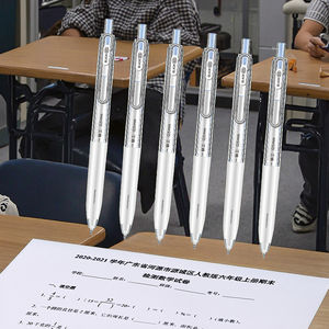 Pulpen Gel Kantor Berkualitas Tinggi Genvana, Kapasitas Besar, Transparan, Dapat Ditarik Ulang, Ujung Peluru 0.5mm - Product Image 1