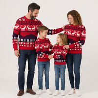 Pull à manches longues pour enfants, imprimé renne, flocon de neige, arbre de Noël, pull unisexe