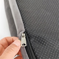 Lit pour chien multi-tailles, rectangulaire, en mousse orthopédique, avec quatre oreillers latéraux