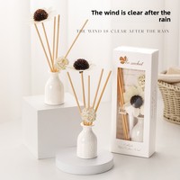 Diffuseur de parfum en céramique naturel longue durée, kit d'huiles aromatiques avec bâtonnets en rotin pour chambre à coucher, décoration intérieure, cadeau
