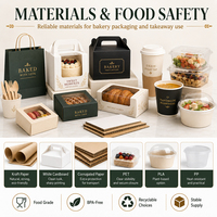 Boîte d'emballage pour gâteaux, boîte à pâtisserie, boîte en papier pour boulangerie, emballage fonctionnel et attrayant pour les clients B2B