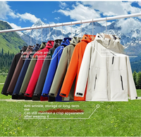 Veste coupe-vent unisexe en gros, multi-poches, imperméable, personnalisable, en polaire, avec chauffage au graphène, vestes décontractées pour hommes