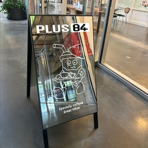 Outdoor Portable Sign Board Mirrored Stainless Steel A-<b>frame</b> Signage Floor Signs Stand Pavement Sidewalk a <b>Frame</b> Sign - Product Image 1
