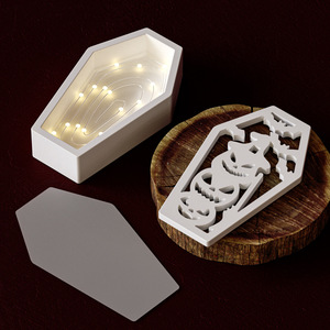 แม่พิมพ์ DIY โคมไฟตั้งโต๊ะฮาโลวีนแบบทำมือจัมพ์สูทตัดตารางฮาโลวีนเรซินอีพ็อกซี่เรซินแมงมุมไข่ค้างคาวเครื่องมือทำเค้ก - Product Image 5