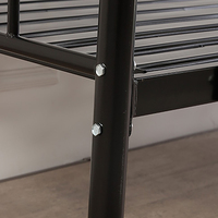 Cadre de lit en acier design moderne Tube rond avec rangement Maison Hôtel Tailles disponibles Chambre à coucher simple Double King Queen Twin