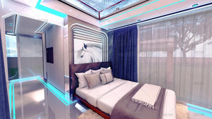 Casa contenedor de cápsula espacial prefabricada de lujo Villa con <span class=keywords><strong>electricidad</strong></span> solar para clima frío Clase aprobada por Australia 1a - Product Image 5