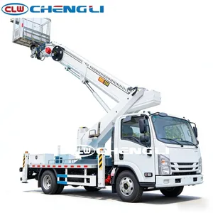 รถบรรทุกติดตั้งกระเช้าไฮดรอลิกแบบตรงยี่ห้ออีซูซุ ขนาด 24 เมตร - Product Image 2