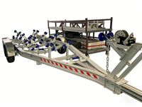 Remorque de bateau en aluminium haut de gamme, 23 pieds, qualité durable, avec freins hydrauliques