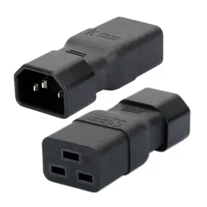 Conector de alimentación PDU UPS IEC320 macho C19 a hembra C14, convertidor de enchufe, adaptador de corriente de CA