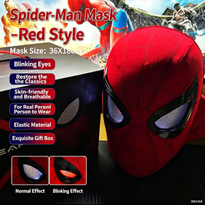 Rosso/Nero - Lampeggiante - Anello con Telecomando - Cuffie Spider-Man [Set <span class=keywords><strong>in</strong></span> Confezione Colorata] - Product Image 1
