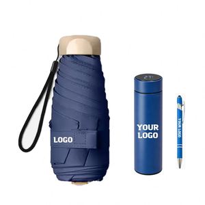 ร่มพับขนาดเล็กแบบขายส่ง ร่มกันแดดแบบกำหนดเองสำหรับใช้งานกลางแจ้ง ร่มกันฝน - Product Image 1