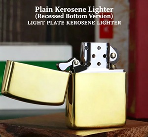 Briquet à cigares en laiton personnalisé avec logo, écologique, durable, rechargeable, design moderne, pour cadeaux d'entreprise, vente en gros - Product Image 4