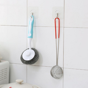 Crochets muraux carrés transparents en plastique robuste de haute qualité <span class=keywords><strong>pour</strong></span> salle de bain, chaussures et vêtements – Vente en gros usine - Product Image 4