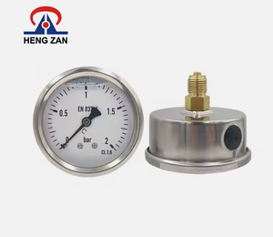 HENGZAN 2025 Factory <strong>Price</strong> Oil Filled Stainless Steel <strong>Pressure</strong> <strong>Gauge</strong> Back Connection Manometer - Product Image 2