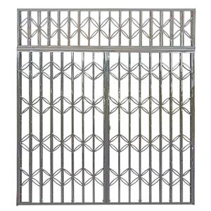 Cancello Retrattile Moderno Personalizzabile in Acciaio Inox 304 Antifurto Impermeabile per Esterni Appartamenti Ville Hotel QiFan - Product Image 5