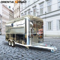Hühnchen Rotis serie Grill Bäckerei Grill Kaffee Hotdog voll ausgestattete Food Truck Cart mobile Konzession Food Trailer