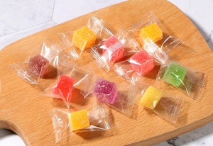 フルーツフレーバーゼリーキャンディーキューブマンゴーストロベリーグレープココナッツフルーツソフトキャンディー - Product Image 4