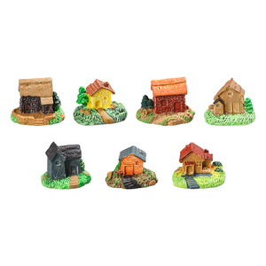 Adornos de Cabaña en Miniatura Lanshuo, Decoración de Jardín de Resina Plástica, Decoración de Escritorio Interior y Exterior - Product Image 5