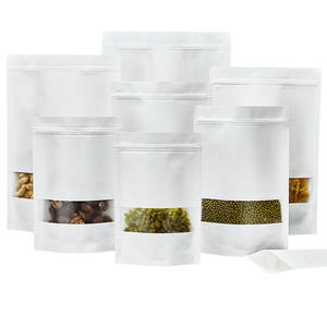 Sacs en papier kraft carrés laminés plats personnalisés à bas prix avec logo - Product Image 1